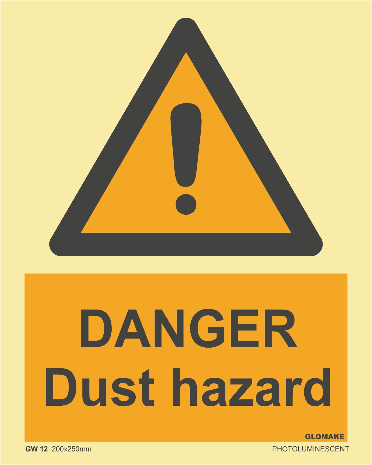 DANGER DUST HAZARDS
(GW 12)